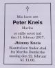 Peters dødsannonce fra Folketidende 20.02.17